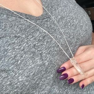 Real Raw Natural Citrine Faceted Crystal Necklace